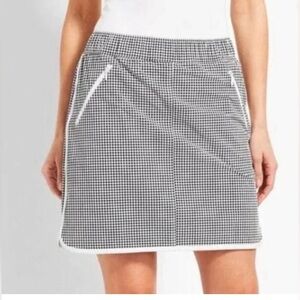 NWT Talbots Black/White Gingham Sports Skort Size 3X.